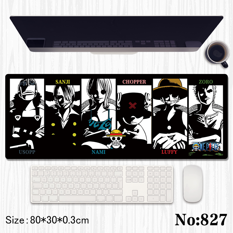 One Piece anime mouse pad 80*30*0.3cm