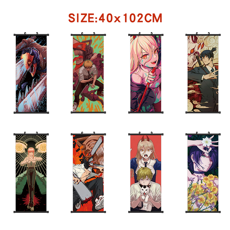 chainsaw man anime wallscroll 40*120cm