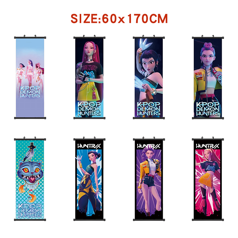 Kpop demon hunters anime wallscroll 60*170cm