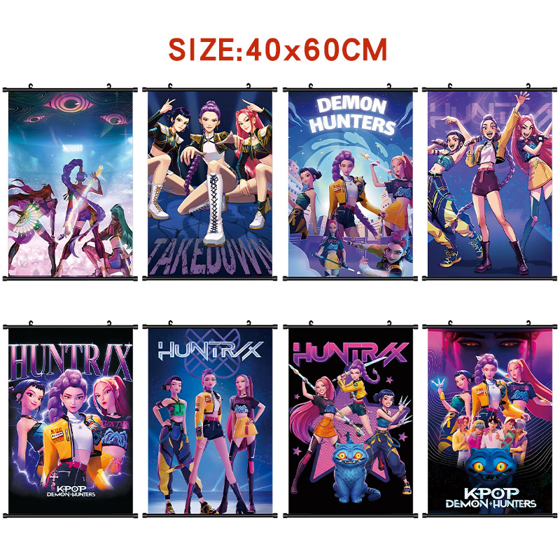 Kpop demon hunters anime wallscroll 40*60cm