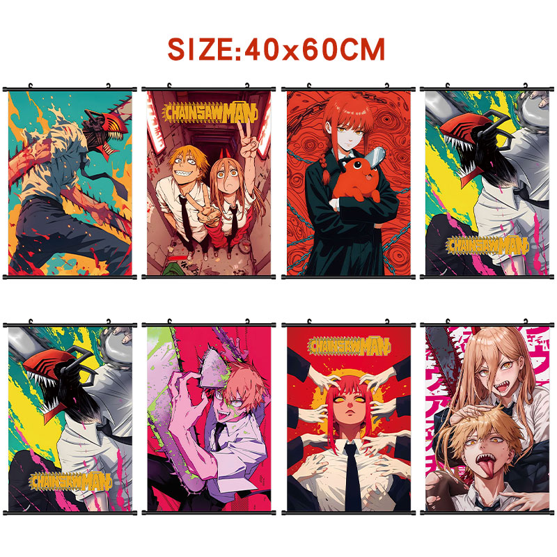 chainsaw man anime wallscroll 40*60cm