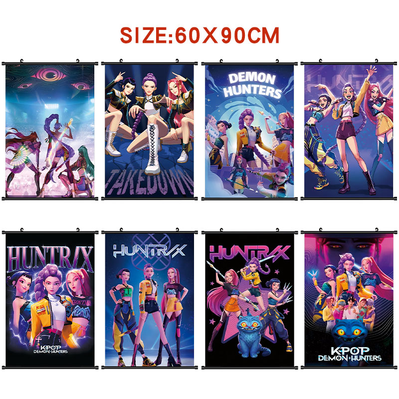 Kpop demon hunters anime wallscroll 60*90cm