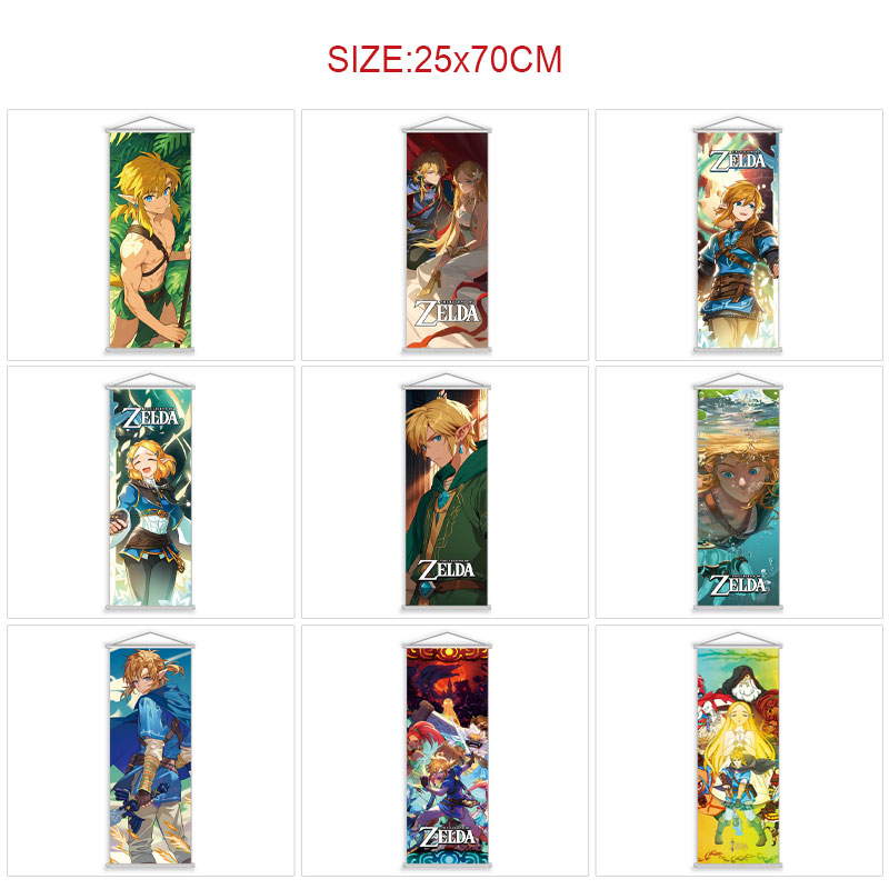The Legend of Zelda anime wallscroll 25*70cm price for 5 pcs