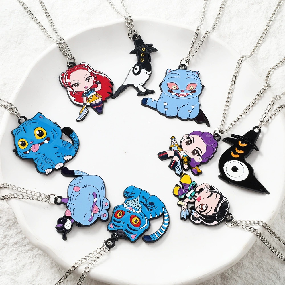 Kpop demon hunters anime necklace