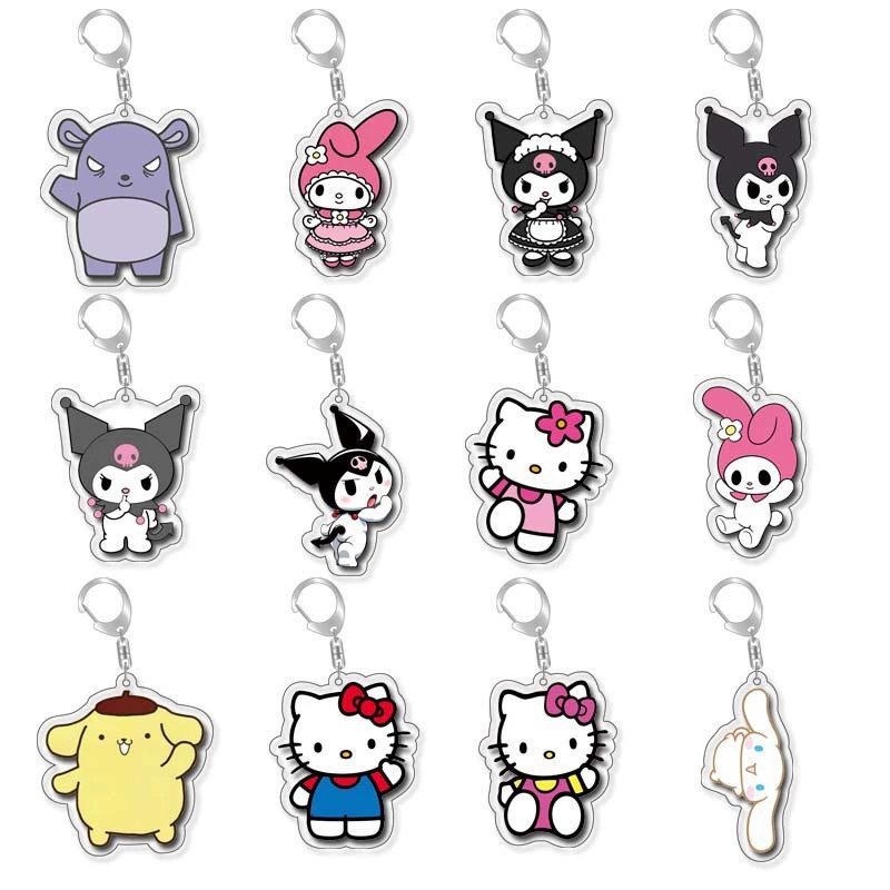 Kuromi anime keychain