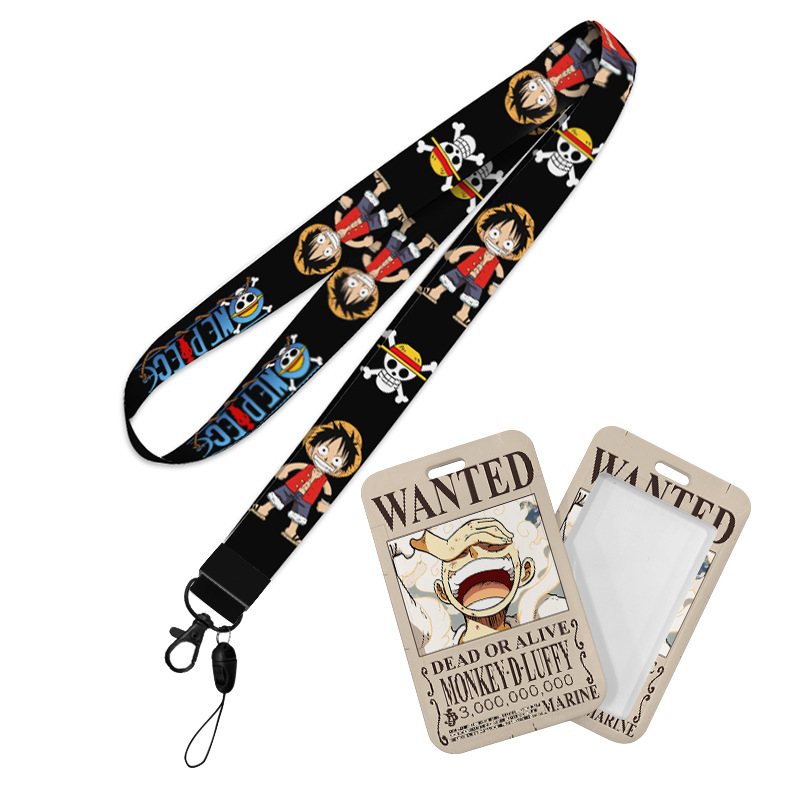 One Piece anime lanyard phonestrap 6pcs a set