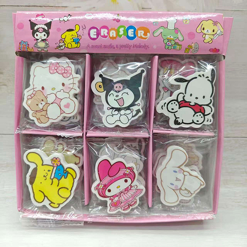 Kuromi anime eraser 36pcs a set