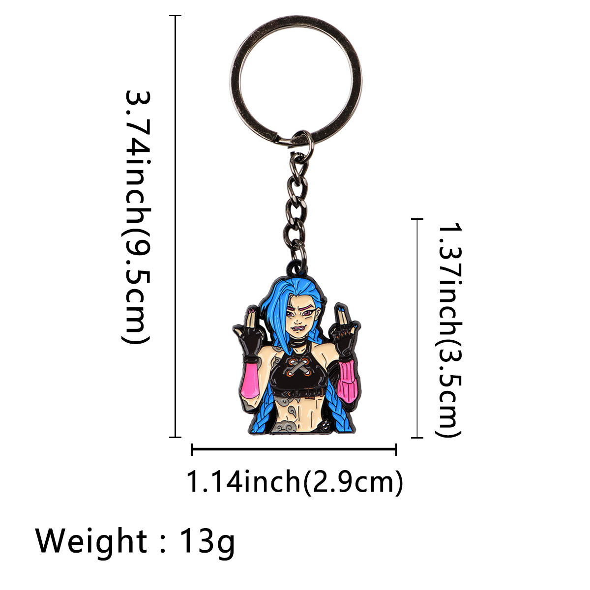 Kpop demon hunters anime keychain