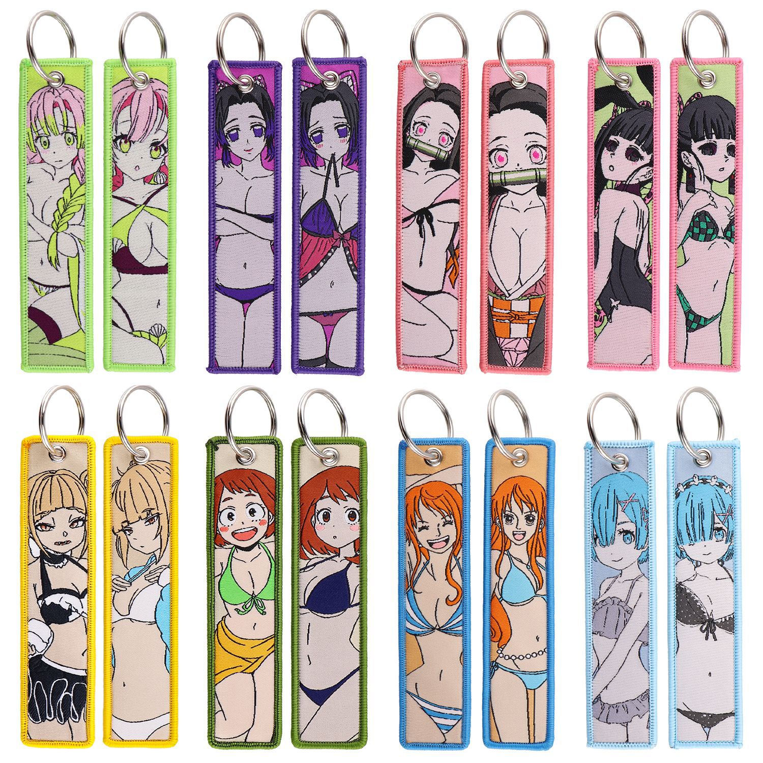 Demon slayer kimets anime keychain