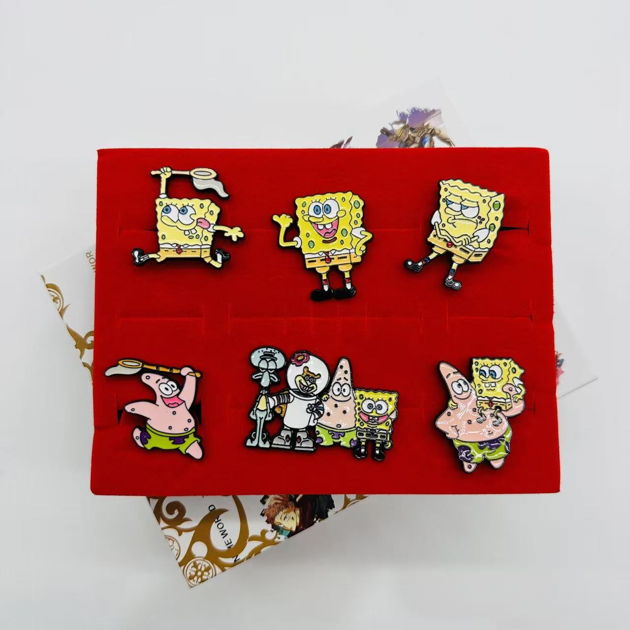 SpongBob anime pin set