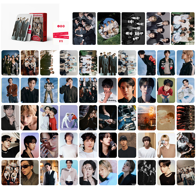 BTS anime lomo cards price for a set of 55pcs