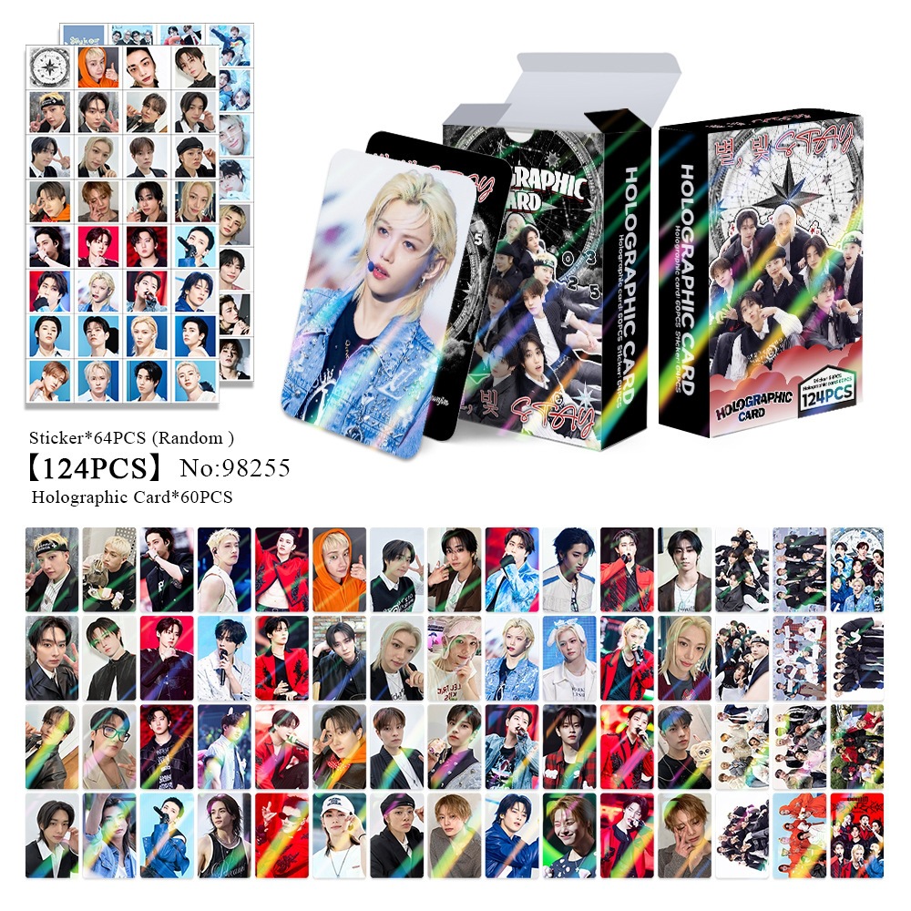 Straykids anime lomo cards price for a set of 124pcs