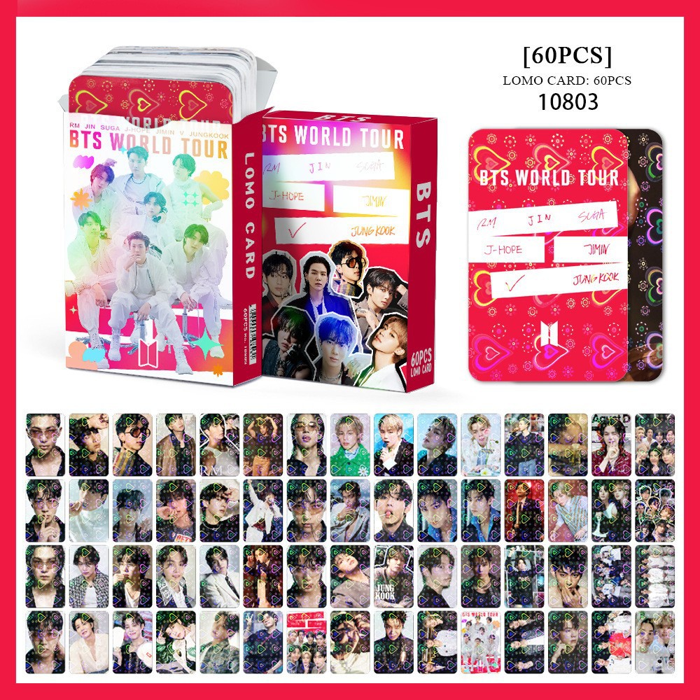 BTS anime lomo cards price for a set of 60pcs