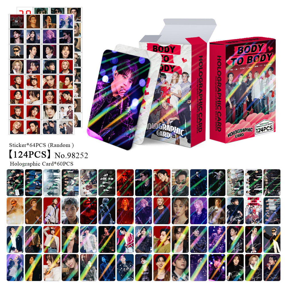 BTS anime lomo cards price for a set of 124pcs