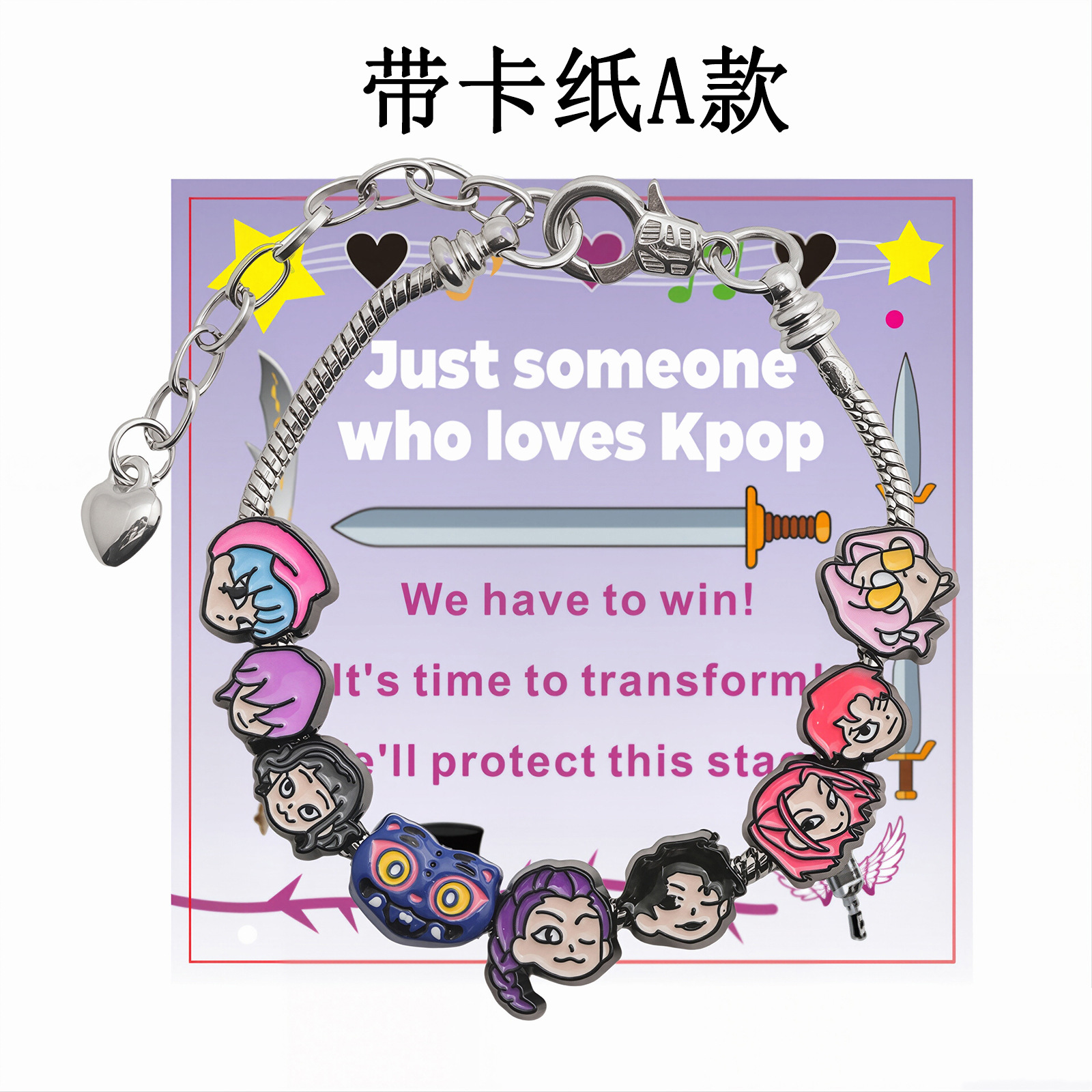 Kpop demon hunters anime bracelet