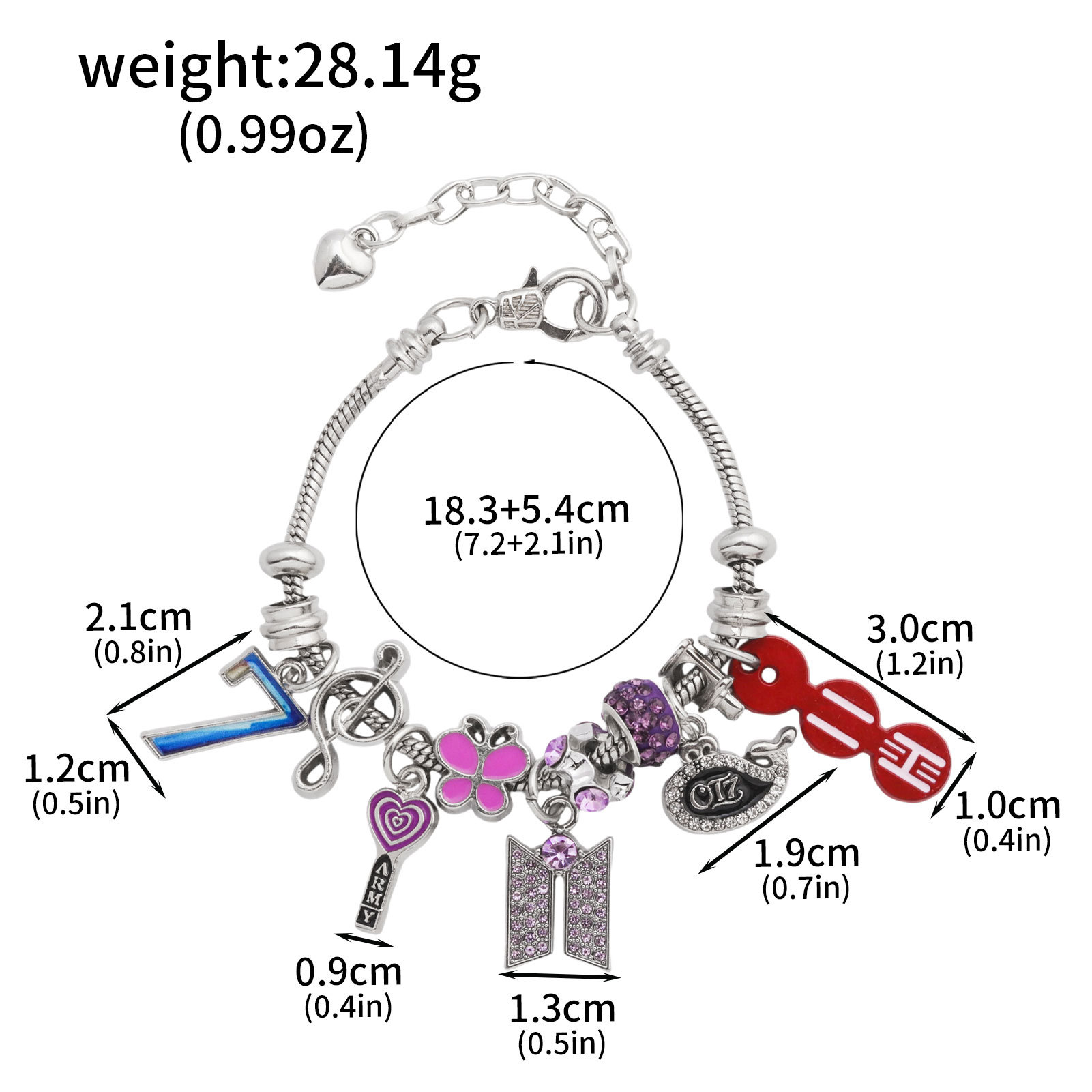 BTS anime bracelet