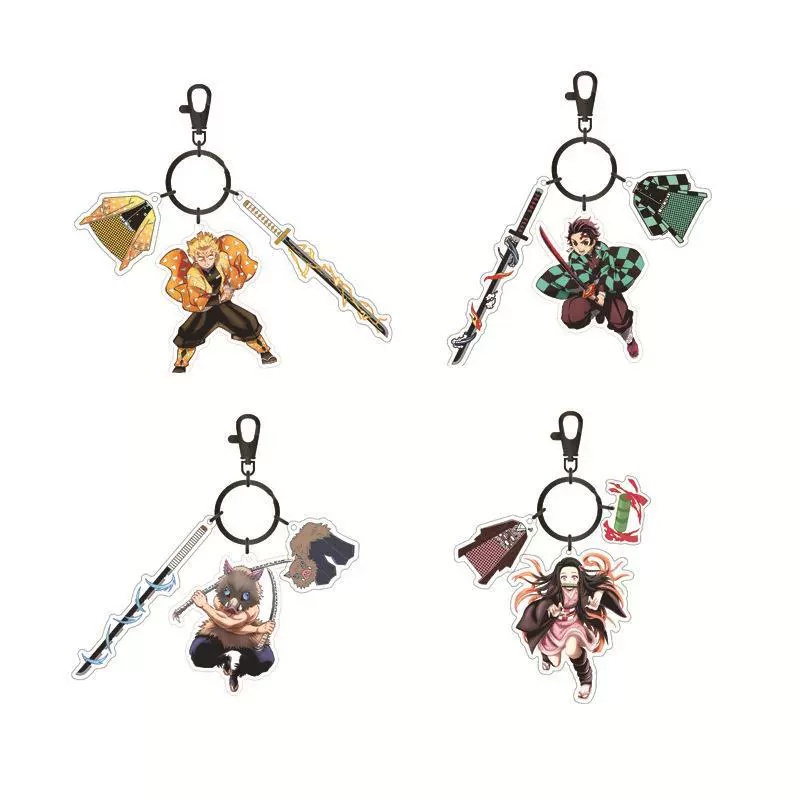 Demon slayer kimets anime keychain