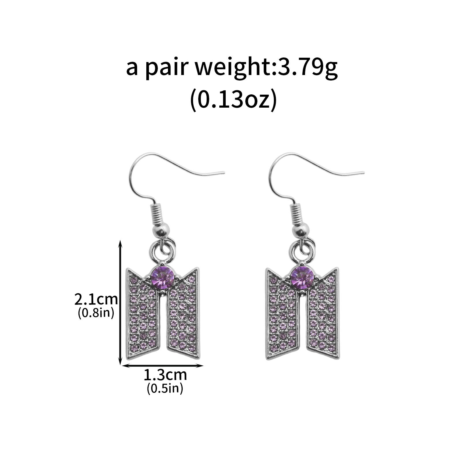 BTS anime earrings