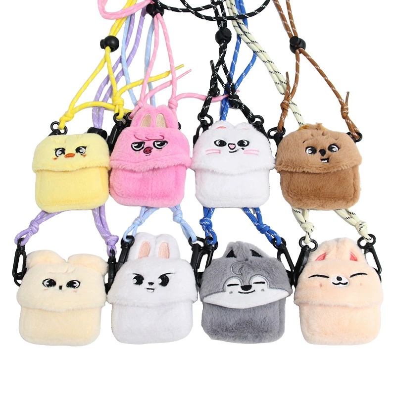 Straykids anime plush bag 10*9*4cm 3pcs a set