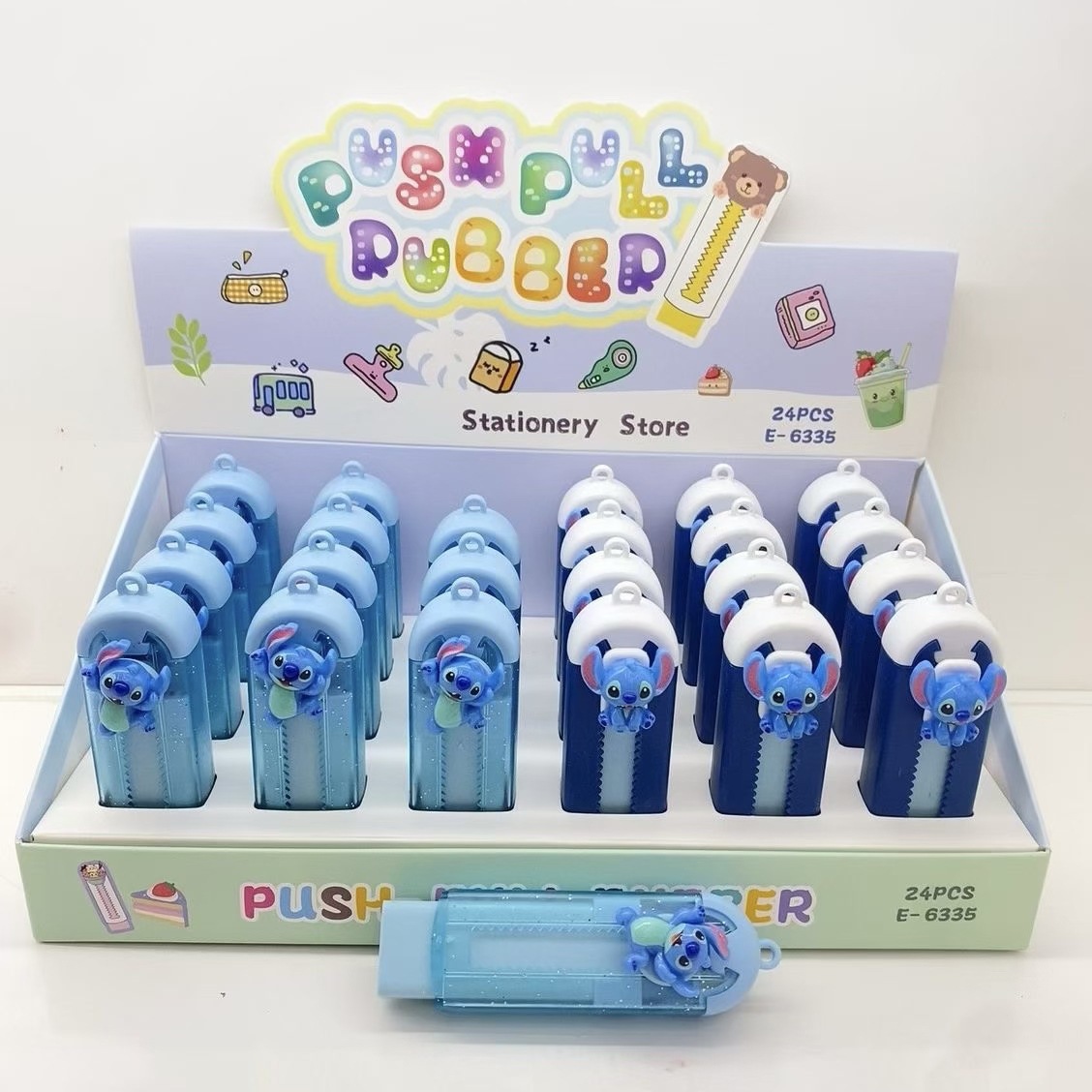 stitch anime eraser 24pcs a set