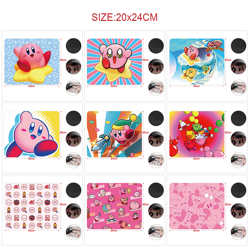 Kirby anime Mouse pad 20*24cm price for 5 pcs
