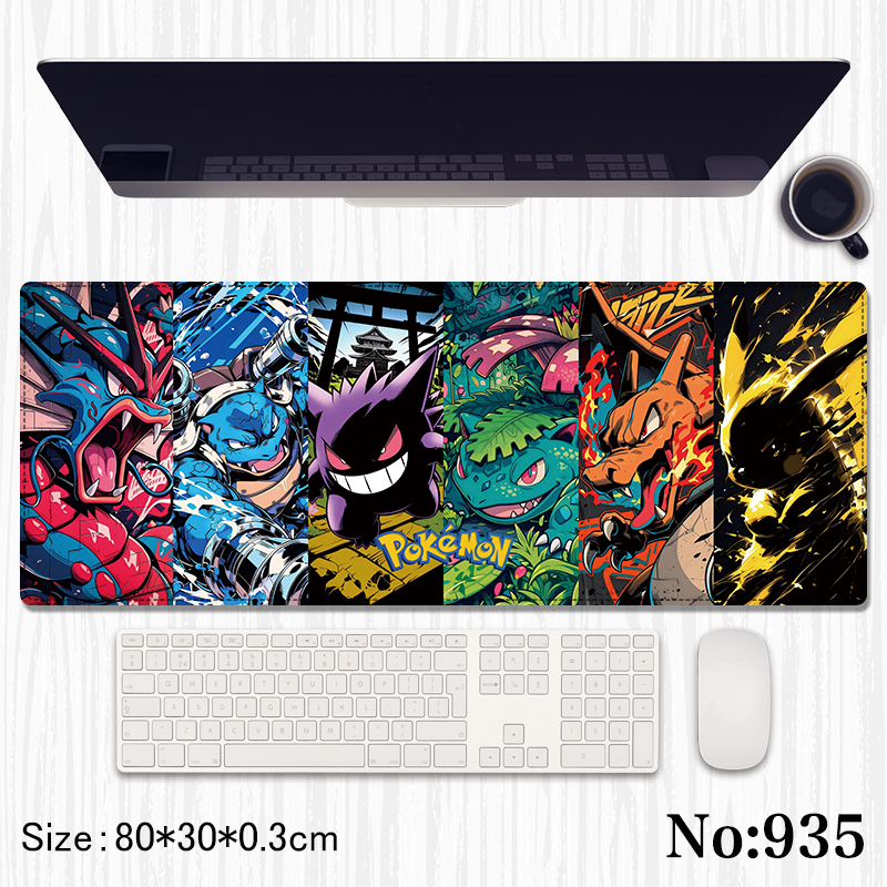 pokemon anime mouse pad 80*30*0.3cm