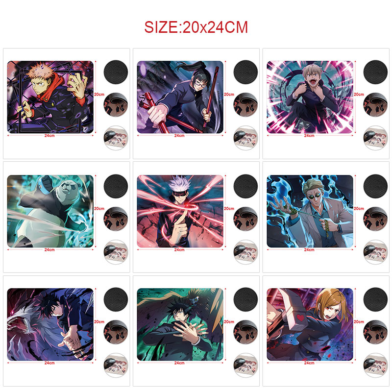 Jujutsu Kaisen anime Mouse pad 20*24cm price for 5 pcs