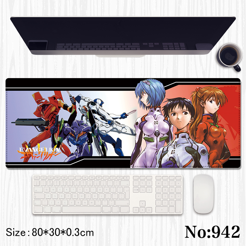 EVA anime mouse pad 80*30*0.3cm