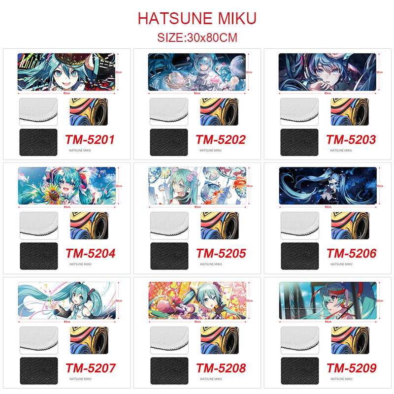 Hatsune Miku anime Mouse pad 30*80cm