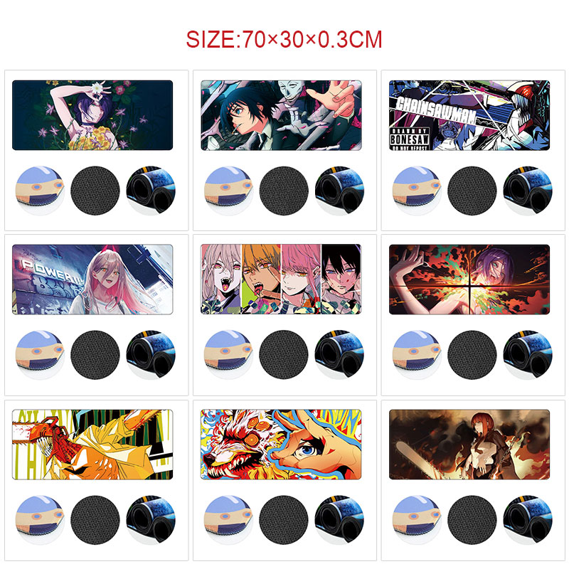chainsaw man anime Mouse pad 70*30cm