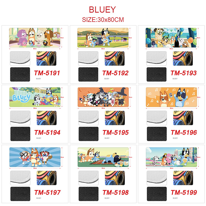 Bluey anime Mouse pad 30*80cm