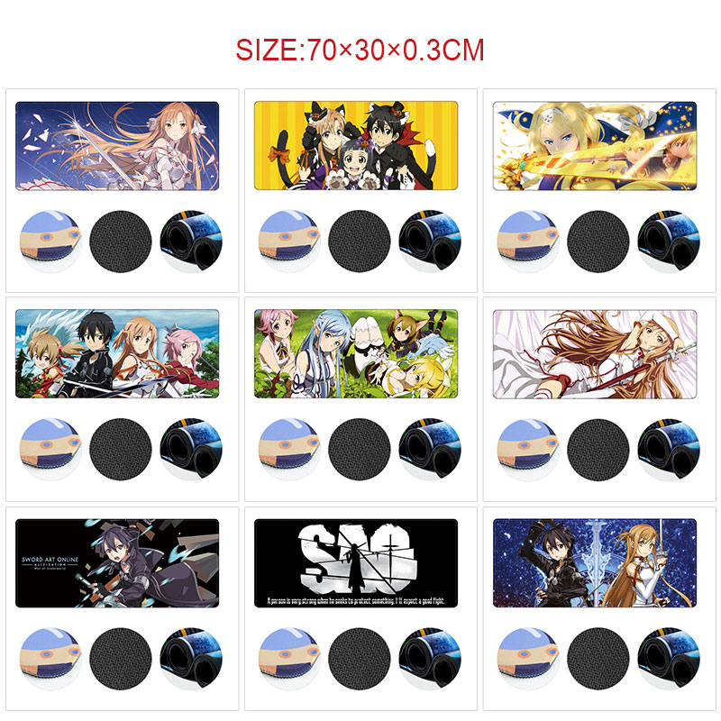 Sword art online anime Mouse pad 70*30cm