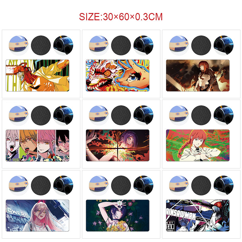 chainsaw man anime mouse pad 60*30cm
