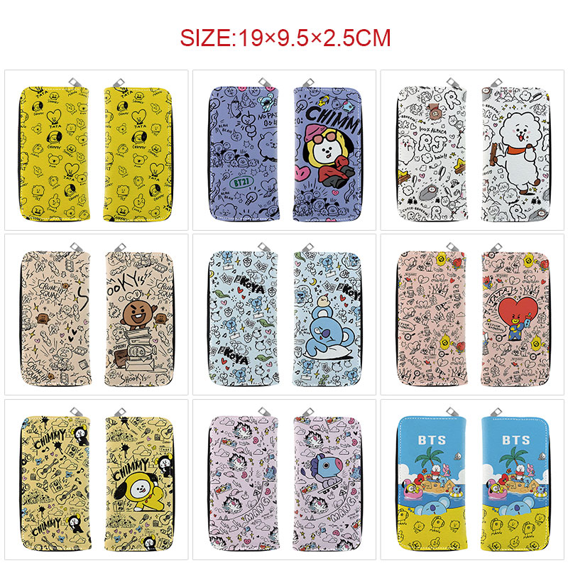 BTS anime wallet