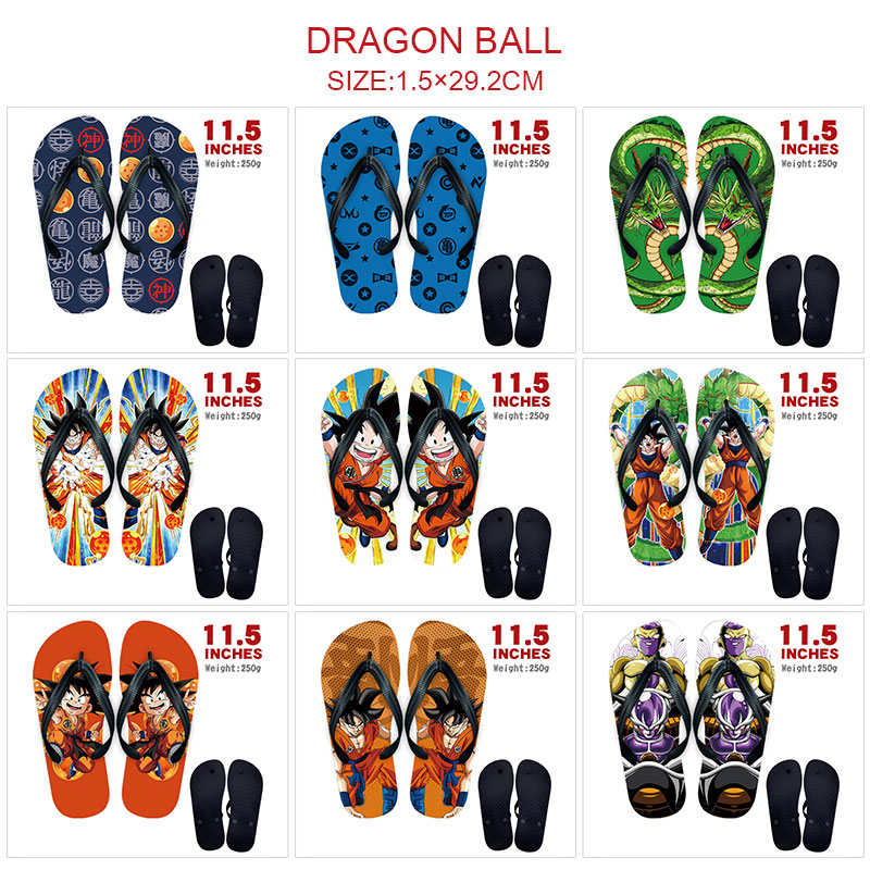 Dragon ball anime flip flops shoes slippers a pair