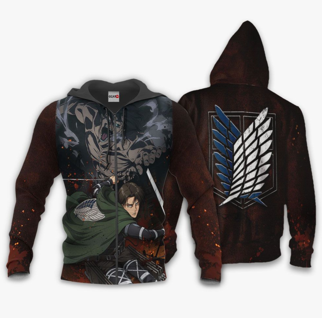 Attack on Titan anime hoodie