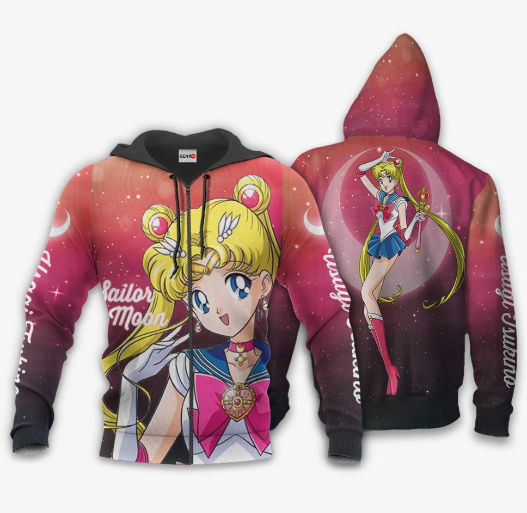 Sailor Moon Crystal anime hoodie