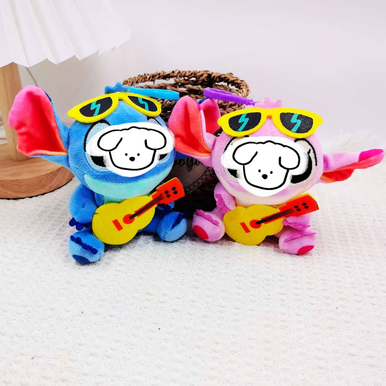 stitch anime plush doll 12cm 12 pcs a set