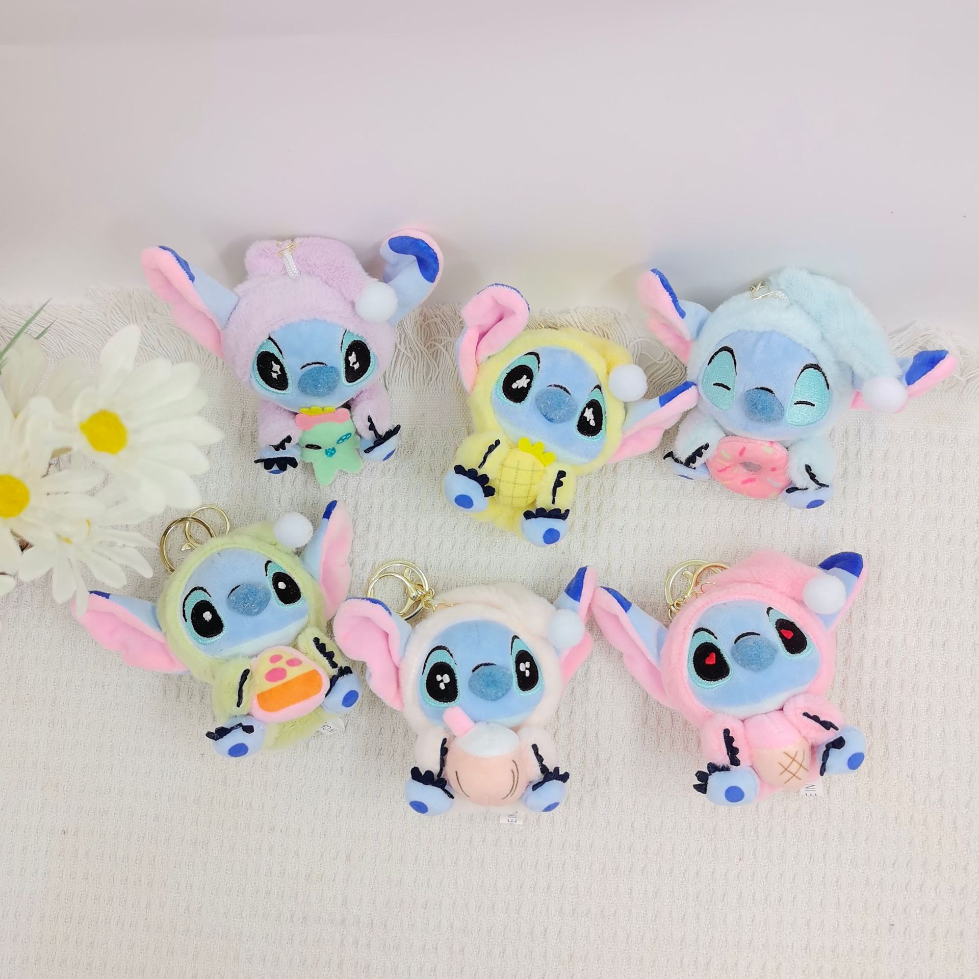 stitch anime plush doll 10-13cm 6pcs a set