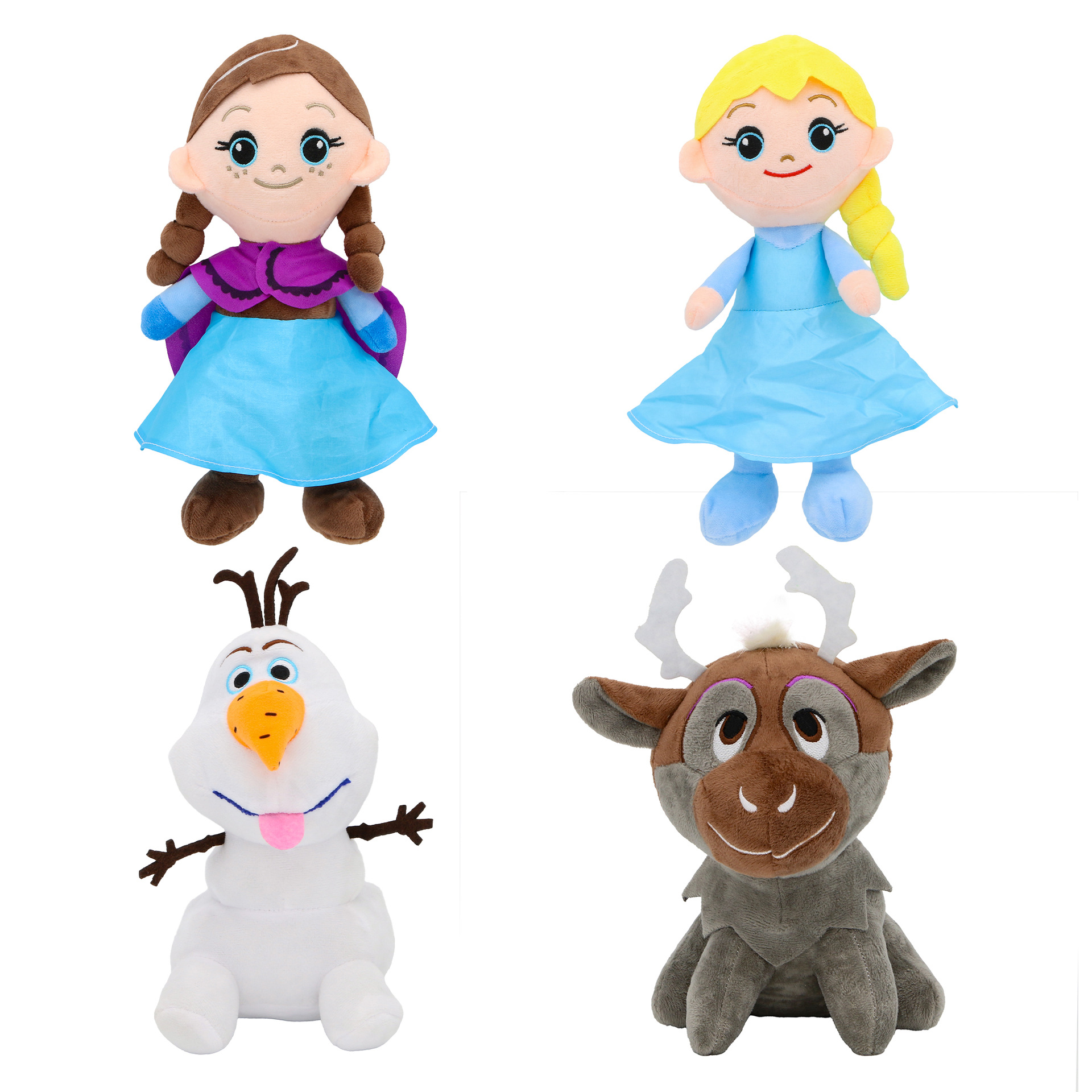 Frozen anime plush doll 25-29cm 4pcs a set