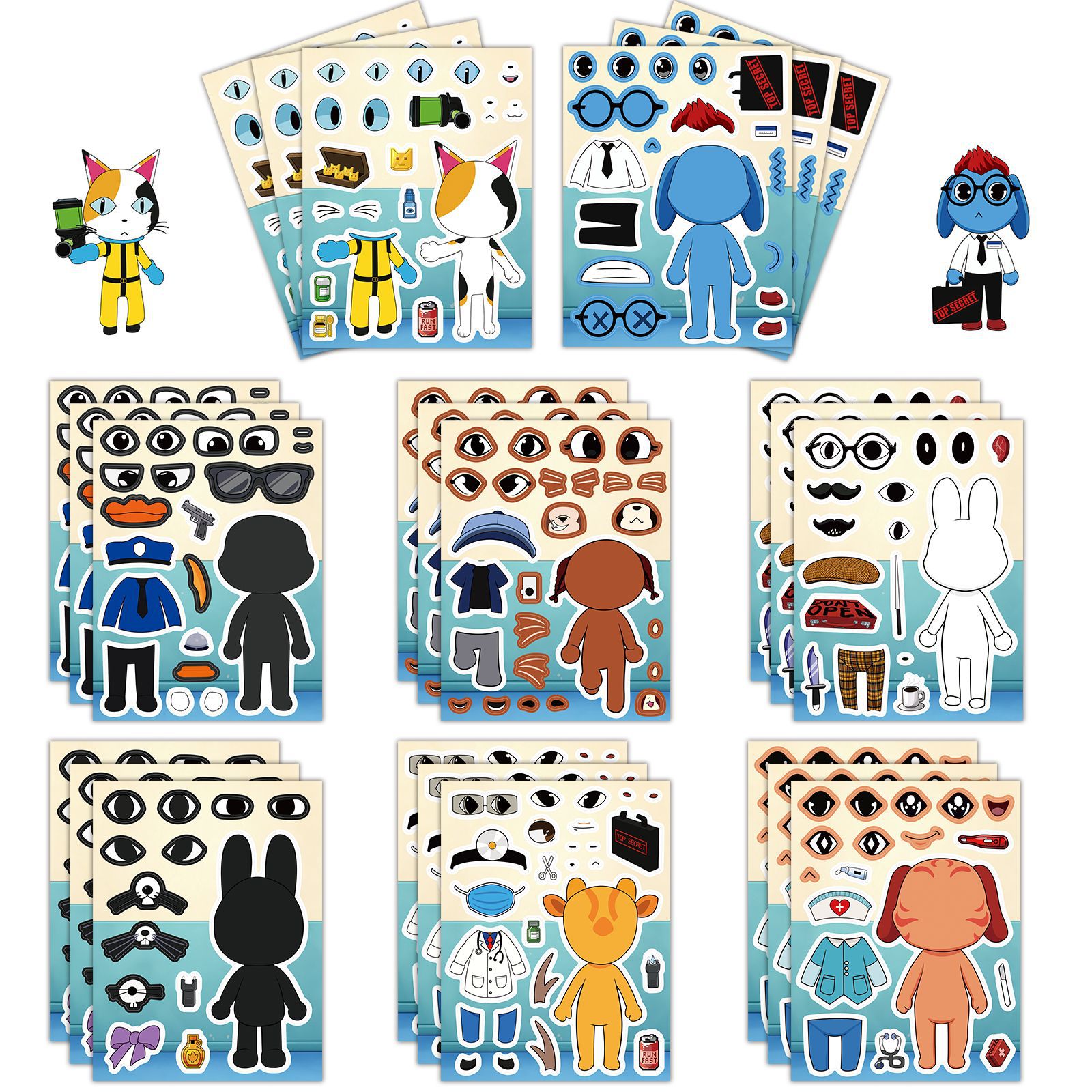 Animal hospital roblox anime DIY sticker price for 8pcs