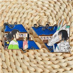 Spirited Away anime pin 55*45*2mm 6pcs a set