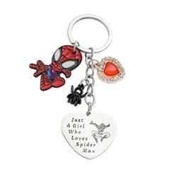 spider man anime keychain 5pcs a set