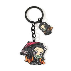 Demon slayer kimets anime keychain 5 pcs a set