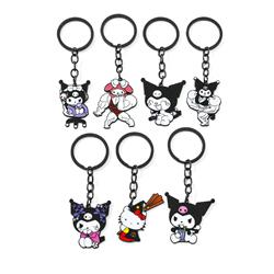 Kuromi anime keychain