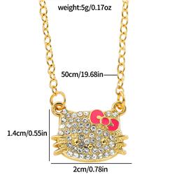 hello kitty anime necklace