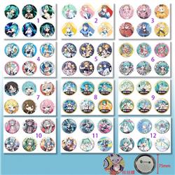 Hatsune Miku anime pin 6pcs a set 75mm