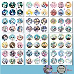 Hatsune Miku anime pin 6pcs a set 75mm