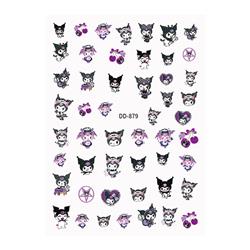 Kuromi anime 3D nail sticker