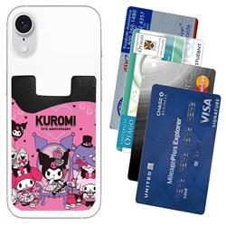 Kuromi anime mobile phone back cover card holder 9.7*6.6*1.0cm